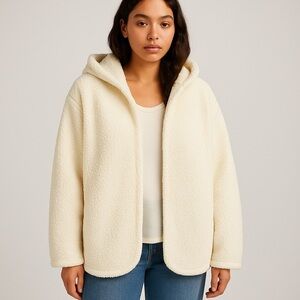 🧸 Urban Outfitters Sherpa Hooded Jacket Size M/L